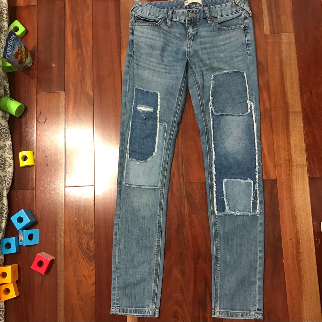 Free People Skinny Padded Jeans 25